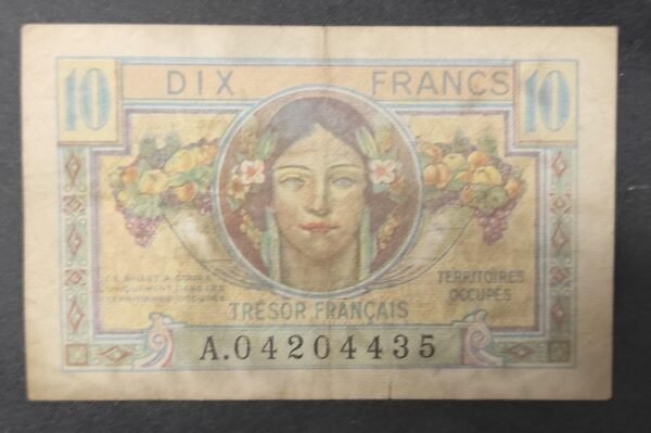 france billet de 10 francs trésors français vf.30/01