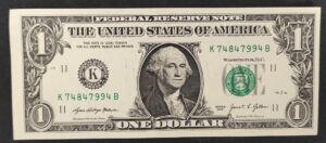 etats unis d'amérique usa billet de 1 dollar 2021 k 11 dallas texas spl