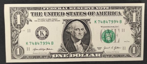 etats unis d'amérique usa billet de 1 dollar 2021 k 11 dallas texas spl