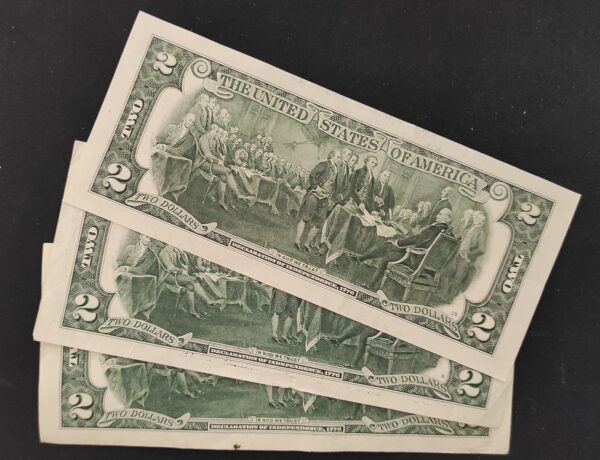 etats unis d'amérique usa 2 dollars 2017 b (2) new york ( ny) circulé très bon etat