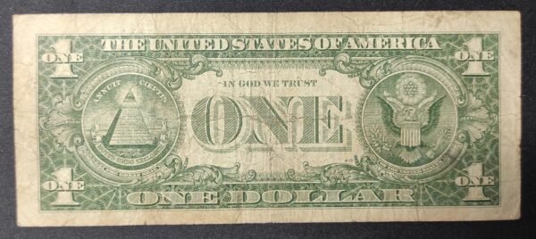 rare usa star note billet de 1 dollar série 1957 sceau bleu ! (copie)