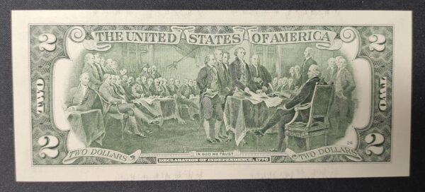 etats unis d'amérique usa billet de 2 dollars 2017 l (12) san francisco ca neuf