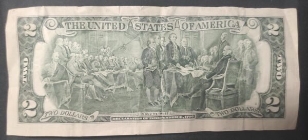 etats unis d'amérique usa billet de 2 dollars 2017 e (5) richmond virginie circulé