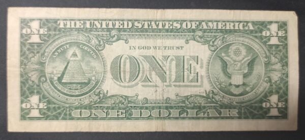 usa etats unis d'amérique billet de 1 dollar série 1957 b sceau bleu (copie)