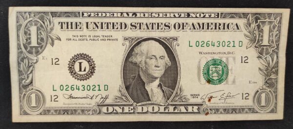 etats unis d'amérique usa billet de 1 dollar 1993 l (12) san francisco ca (copie)