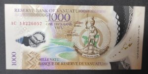 vanuatu ex nouvelles hébrides billet 1000 vatu de 2014 pick 13