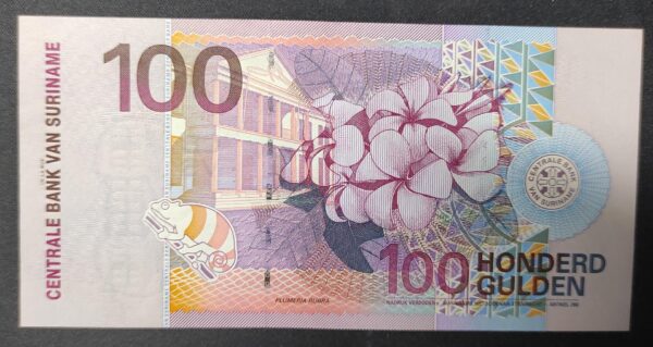 suriname billet de 100 gulden du 01/012000 pick 1 neuf unc