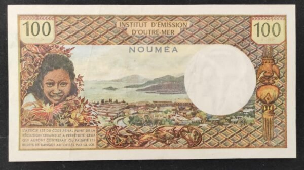 nouvelle calédonie 100 francs mention nouméa alphabet u.2 sup (copie)
