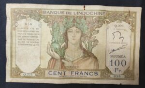 nouvelle calédonie billet de 100 francs ruines d'angkor " noumea " km.415.e (copie)