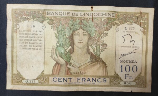 nouvelle calédonie billet de 100 francs ruines d'angkor " noumea " km.415.e (copie)