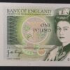angleterre billet de pound reine elisabeth ii 1978 pick 377 neuf ( unc )