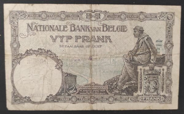 belgique billet de 5 francs du 01/05/1931 pick 97