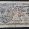 rare belgique billet de 1 franc du 27/03/1920 pick 92