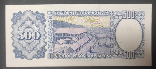 bolivie billet de 500 pesos 1981 pick 165 ne