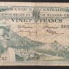rare congo belge billet de 20 francs du 01/12/1957 pick 31