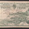 rare congo belge billet de 20 francs du 01/12/1957 pick 31