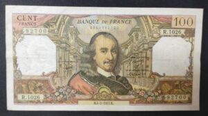 france billet de 100 francs corneille du 04/02/1977 r.1026 ref f.65/56 france billet de 100 francs corneille du 04/02/1977 r.1026 ref f.65/56