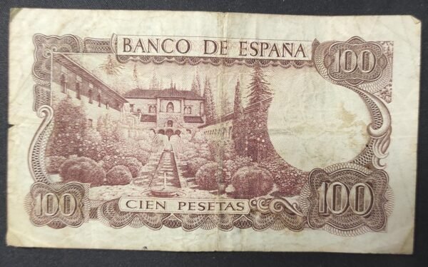 espagne billet de 100 pesetas du 17/11/1970 pick 152 (copie)