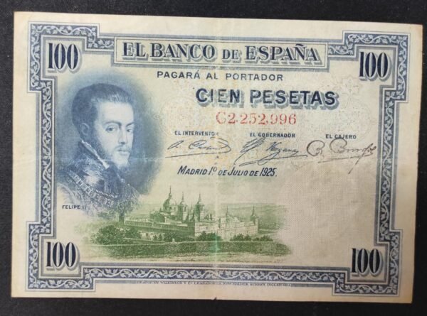 espagne billet de 100 pesetas 1925 pick 69a (copie)