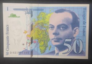 france billet de 50 francs saint exupery 1994 ref : f.73/01d neuf ( unc ) france billet de 50 francs saint exupery 1994 ref : f.73/01d neuf ( unc )