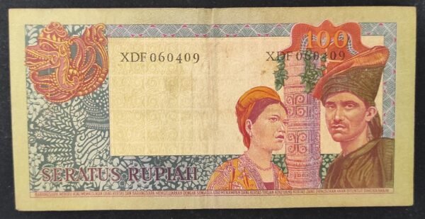 indonésie billet de 100 roupies de 1960 pick 86