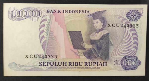 indonésie billet de 10 000 roupies de 1985 pick 126 pr neuf (copie)