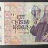 islande billet de 1000 kronur du 22/05/2001 pick 59 (copie)