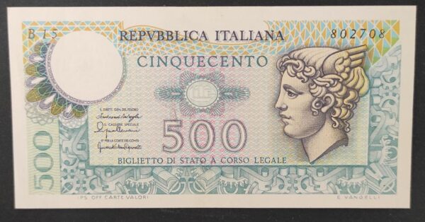 italie billet de 500 lire 1974/79 pick 94 spl !