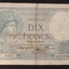 france billet de 10 francs minerve du 26/10/1939 j.70035 ref : f.07/13