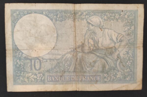 france billet de 10 francs minerve du 26/10/1939 j.70035 ref : f.07/13