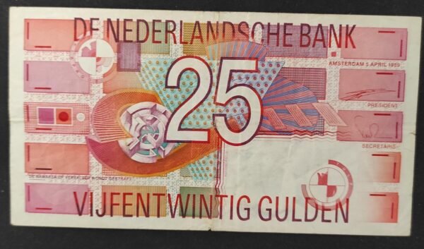 pays bas billet de 25 gulden de 1989 pick 100 (copie)