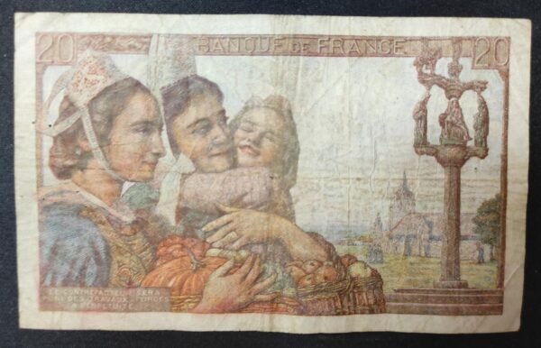 france billet de 20 francs pécheur du 21/05/1942 o.23 ref : f.13/02 (copie)