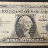 rare usa star note billet de 1 dollar série 1957 b sceau bleu