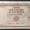 rare indonésie timor colonie portugaise billet de 100 escudos 1963 pick 28 !