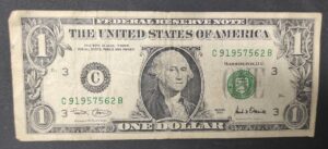 etats unis d'amérique usa billet de 1 dollar 2017 c (3) philadelphia pa (copie)