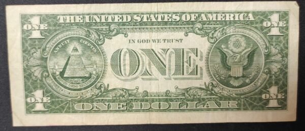 rare usa billet de 1 dollar série 1957 sceau bleu