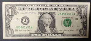 etats unis d'amérique usa billet de 1 dollar 2021 j (10) kansas city (copie)