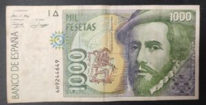 espagne billet de 1000 pesetas de 1992 pick 163 (copie)