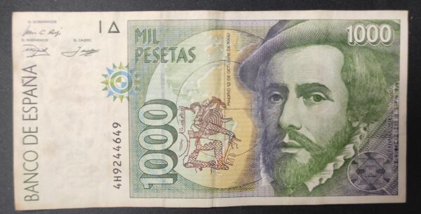 espagne billet de 1000 pesetas de 1992 pick 163 (copie)