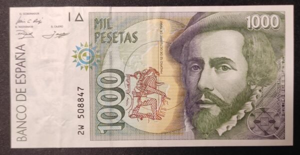 espagne billet de 1000 pesetas de 1992 pick 163 (copie)