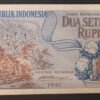 indonésie billet de 2 1/2 rupiah de 1961 pick 79 pr neuf