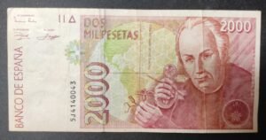 espagne billet de 2000 pesetas de 1992 pick 162 (copie)