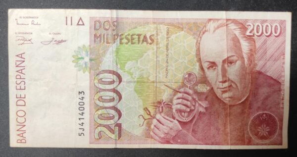 espagne billet de 2000 pesetas de 1992 pick 162 (copie)
