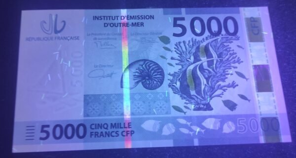 nouvelle calédonie polynésie billet de 5000 francs 3eme sign neuf 577134 b4