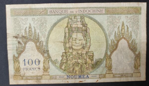 nouvelle calédonie billet de 100 francs ruines d'angkor " noumea " km.415d (copie)
