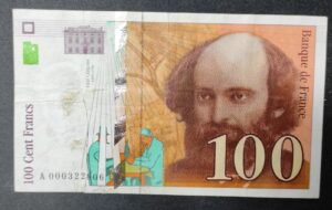 france billet de 100 francs cézanne de 1997 ref : f.74/01 france billet de 100 francs cézanne de 1997 ref : f.74/01
