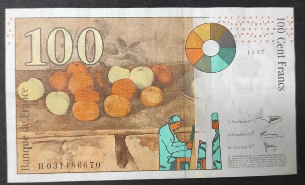 france billet de 100 francs cézanne de 1997 ref : f.74/01 (copie)