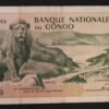 rare congo billet 50 francs du 01/11/1961 pick 5 tb a6 lion paysage