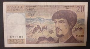 france billet de 20 francs debussy de 1980 m.001 ref : f.66/01 (copie)
