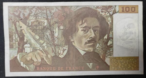france billet de 100 francs delacroix 1978 x.2 ref : f.68/01